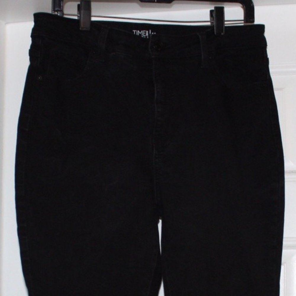 Size 14 Time & Tru High Rise Skinny Black Jeans
